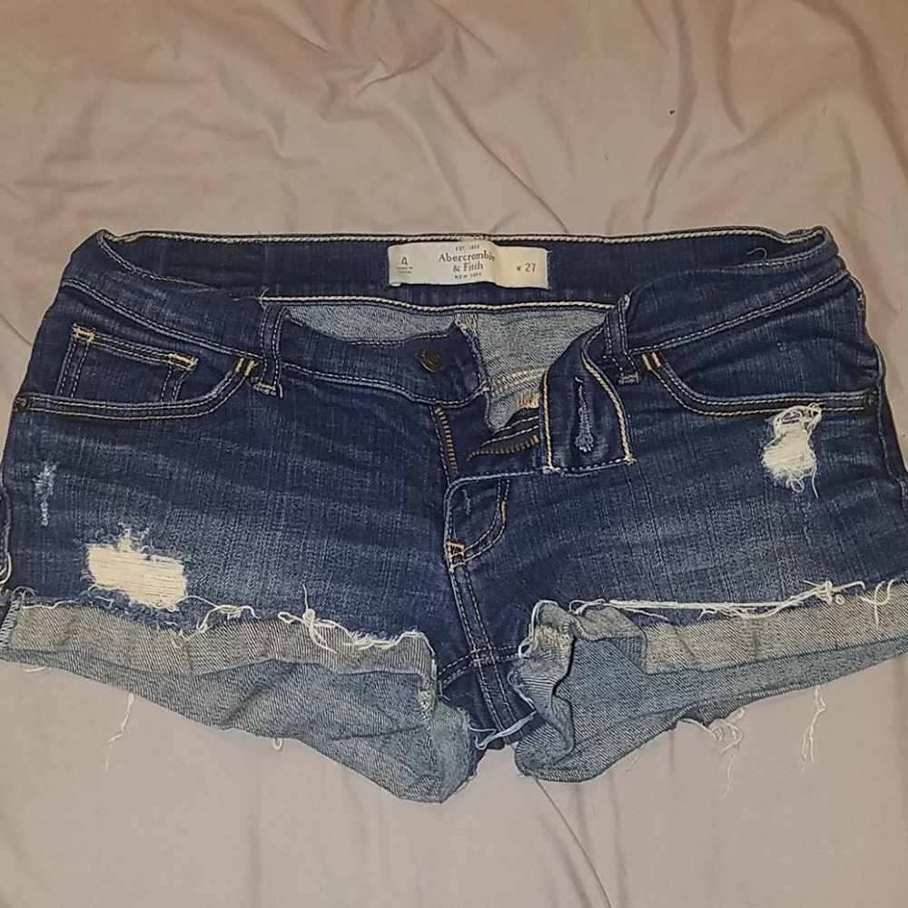 Ripped Jean Shorts